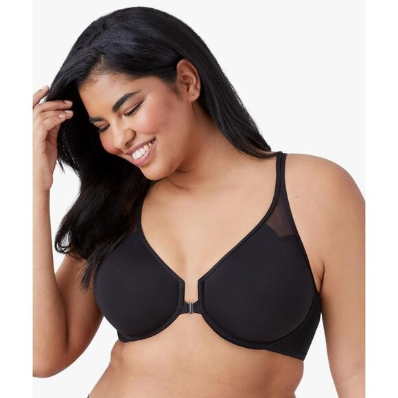 Wacoal Womens Body By Unlined Underwire Racerback Bra Black 32D EUC - Picture 1 of 8